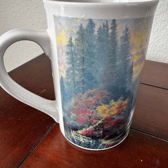 Thomas Kinkade VTG 1999 The Forest Chapel Collectable Coffee Cup Mug - Picture 5 of 9